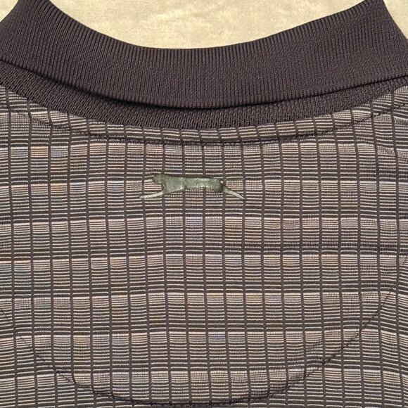 Slazenger Mens M Golf Polo Shirt Plaid‎ Hammock Dunes Challenge Black & Gray - Picture 13 of 13